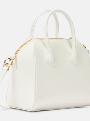 Кожени шопинг чанта Givenchy бяло
