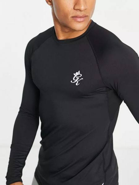 Рубашка с длинным рукавом для фитнеса Gym King черная