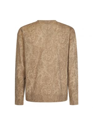 Sweter z wzorem paisley Etro beżowy