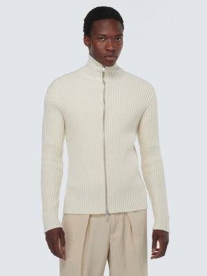 Cardigan di lana Jil Sander bianco
