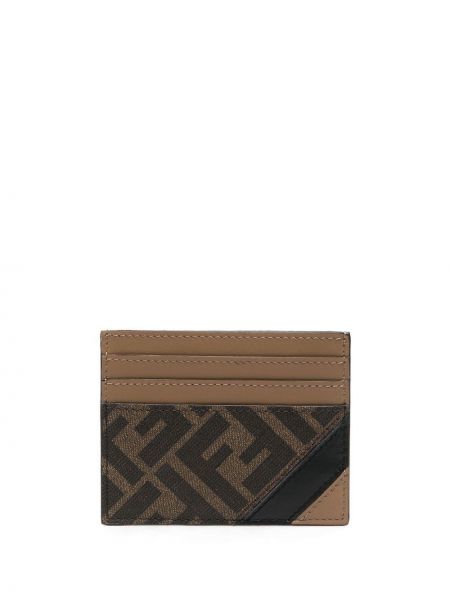 Πορτοφόλι με σχέδιο Fendi καφέ