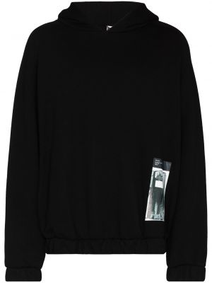 Bluza z kapturem bawełniana Gr10k czarna