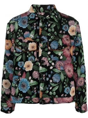 Jacquard floral lett jakke Andersson Bell svart