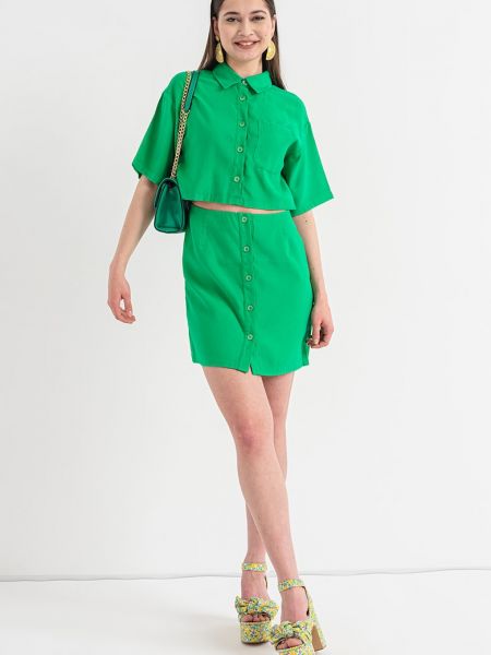 Платье мини Only зеленое