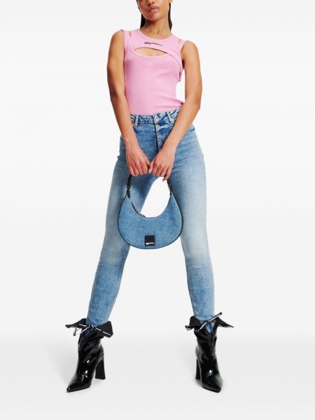 High waist skinny jeans Karl Lagerfeld Jeans blau