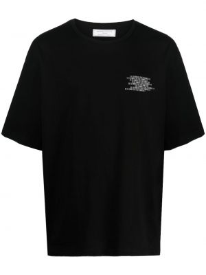 T-shirt à imprimé Société Anonyme noir