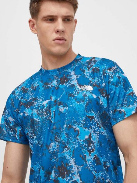 Sportska majica s printom kratki rukavi The North Face plava