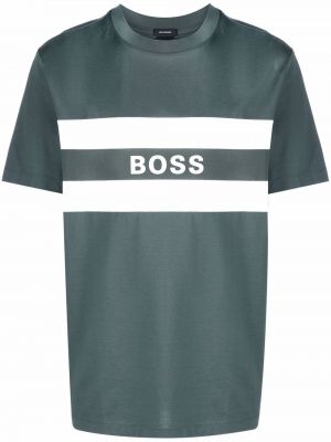 Camiseta a rayas Boss Hugo Boss verde