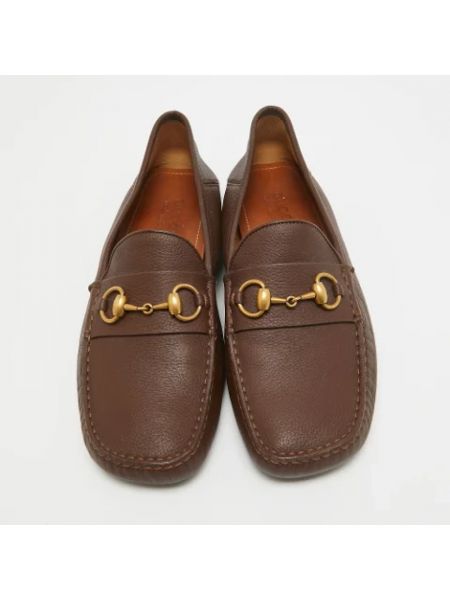 Calzado de cuero retro Gucci Vintage marrón
