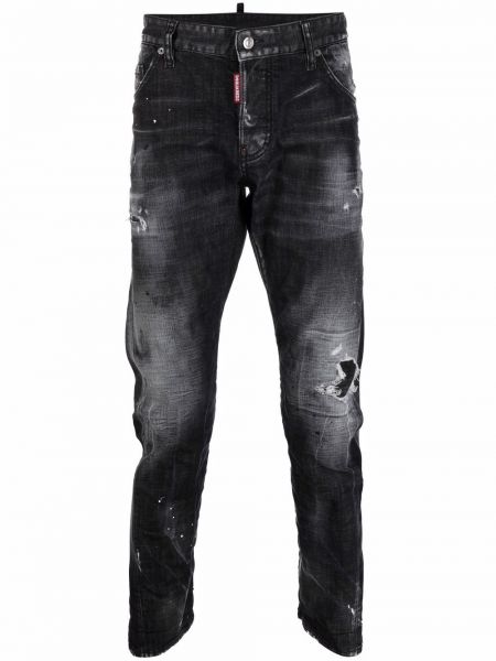 Skinny fit-jeans Dsquared2 svart