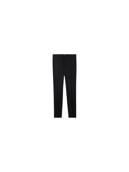 Pantaloni classici di lana slim fit Ami Paris nero