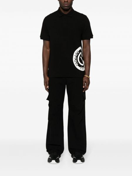 Polo krekls Versace Jeans Couture melns