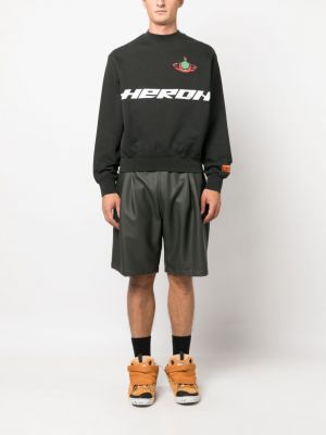 Sweatshirt mit rundem ausschnitt Heron Preston schwarz