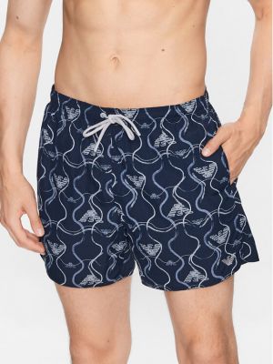 Hlače Emporio Armani Underwear modra