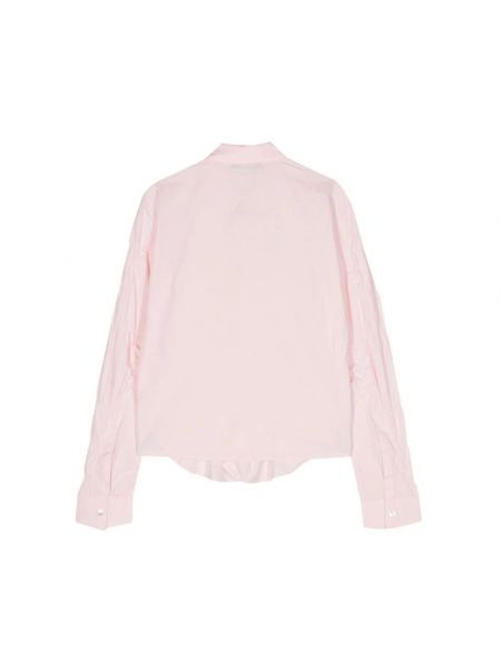 Camisa de algodón con volantes Gimaguas rosa