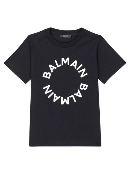 Jersey puuvilla t-paita pojille Balmain Kids musta