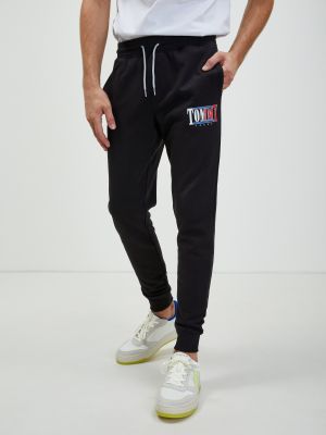 Pantaloni sport Tommy Hilfiger negru