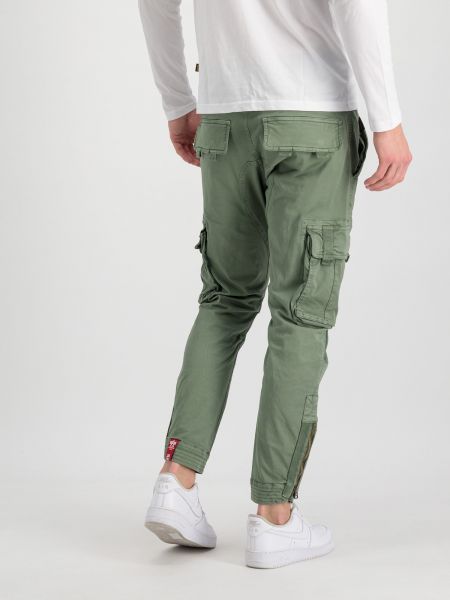 Pantalon cargo Alpha Industries vert