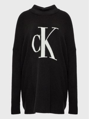 Dolčevita bootcut Calvin Klein Jeans crna