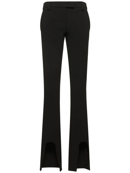 Spodnie skinny fit z dżerseju Alessandro Vigilante czarne