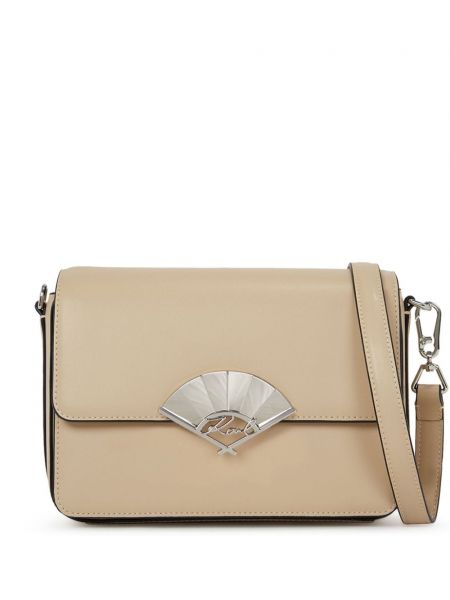 Sac bandoulière à imprimé Karl Lagerfeld beige