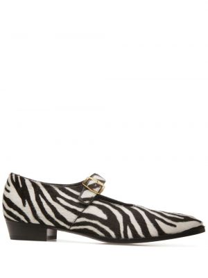 Pantofi loafer din piele cu imagine cu model zebră Bally