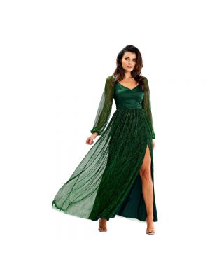 Sukienka długa Awama zielona