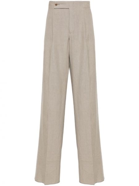 Pantalon chino en lin Giorgio Armani beige