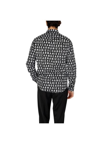 Camisa manga larga casual Armani Exchange negro