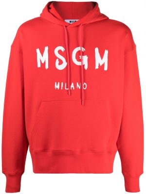 Hoodie Msgm röd