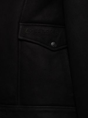 Obnosená bunda Acne Studios čierna