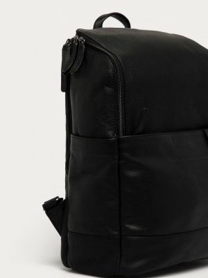 Kožený batoh Strellson černý