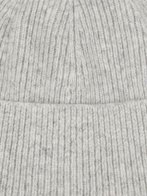 Kašmírová vlnená čiapka Acne Studios sivá