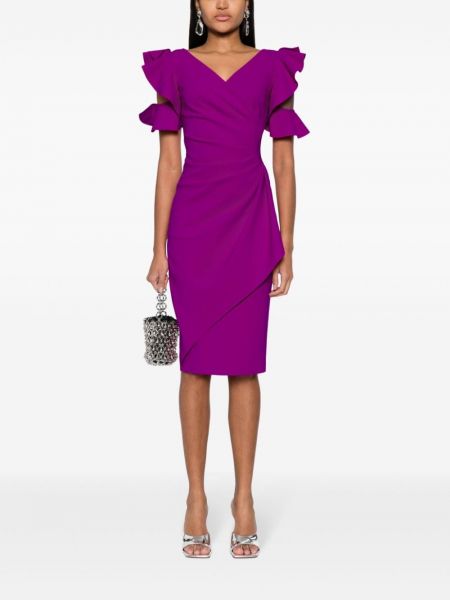 Midi suknele Chiara Boni La Petite Robe violetinė