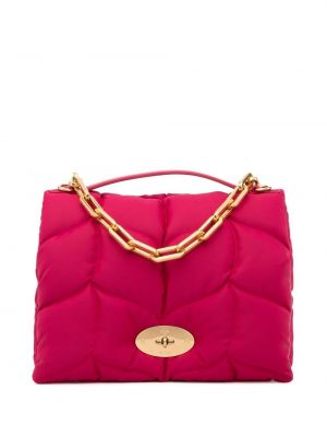 Ватирани шопинг чанта Mulberry розово