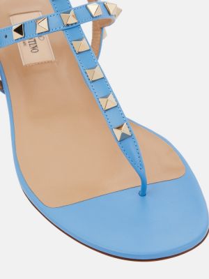 Sandali di pelle Valentino Garavani blu