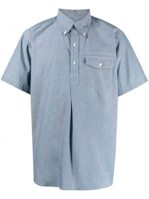 Bavlnená košeľa Engineered Garments modrá