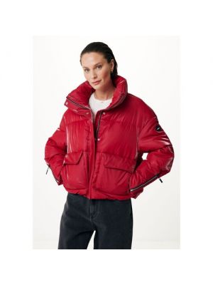 Куртка MEXX, демисезон/зима, укороченная, утепленная, карманы, без капюшона, XL розовый