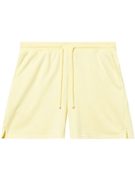Shorts de sport en coton John Elliott jaune