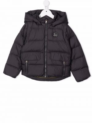 Zip lang jakke for jenter Woolrich Kids grå