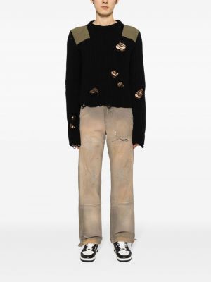 Distressed straight jeans Rhude