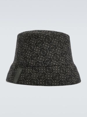 Reverzibilna kapa iz žakarda Loewe črna