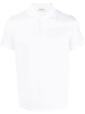 Siuvinėtas polo marškinėliai Saint Laurent balta
