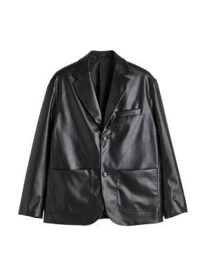 Пиджак свободного кроя H&m черный