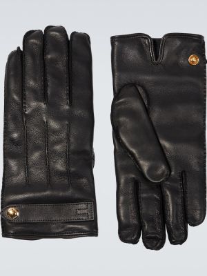 Rękawiczki skórzane Tom Ford czarne