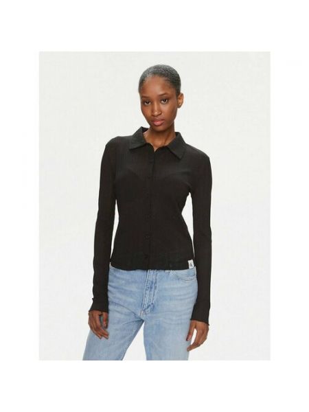 Блуза Calvin Klein Jeans, L [INT] черный