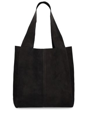 Велурени шопинг чанта St.agni черно