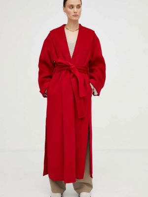 Vlněný kabát By Malene Birger červený