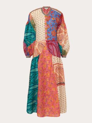 Vestido largo de algodón Boteh