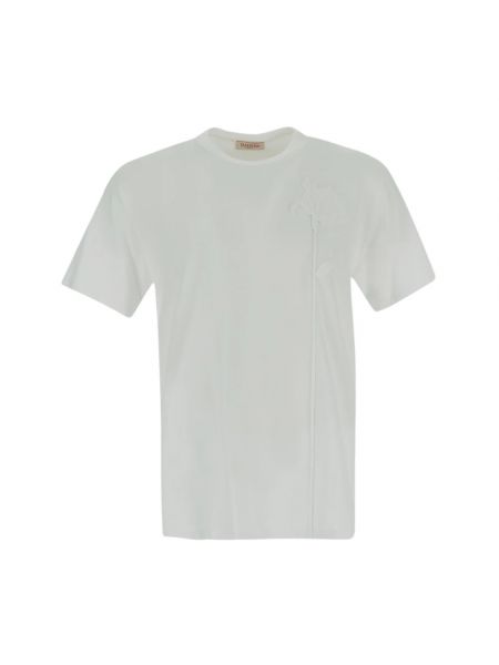 Koszulka bawełniana Valentino biała